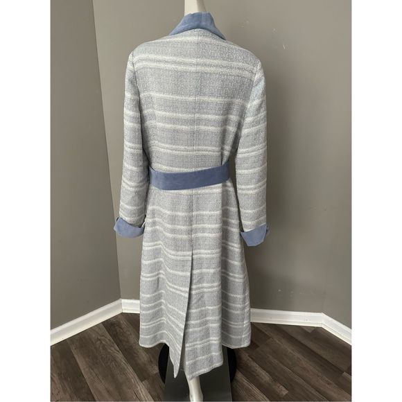 Markarian Contrast Trim Wool Coat Size 16 $2650 - Picture 10 of 12
